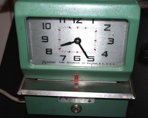 Employee Time Clock Acroprint Recorder Heavy Duty Office Factory