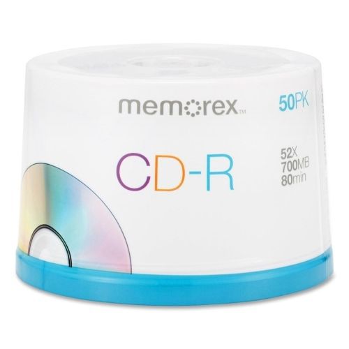Memorex CD Recordable Media - CD-R -52x -700 MB -50 Pack -120mm1.33Hr