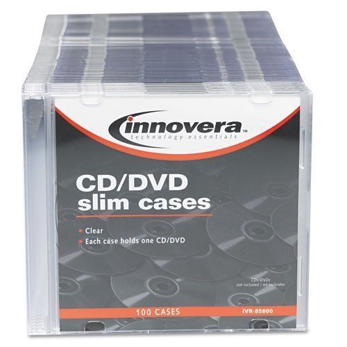 Innovera Slim Cd/dvd Case - Jewel Casepolystyrene - Clear (85800)