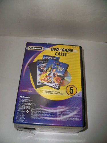 Fellowes DVD/Game Cases Package 5  Brand New