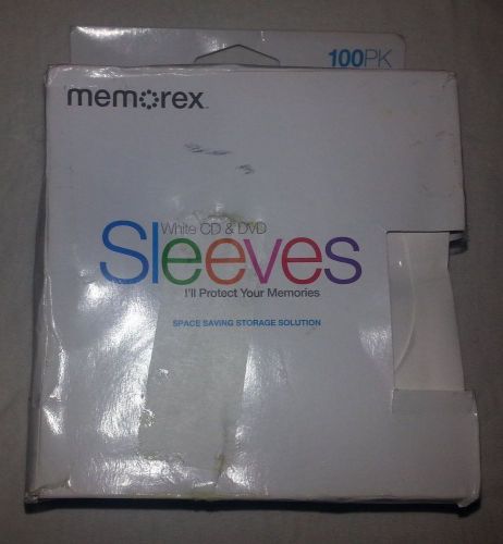 Memorex CD_DVD Sleeve (100 per package) White