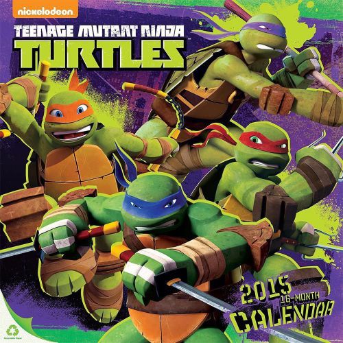 2015 16 Month TEENAGE MUTANT NINJA TURTLES 12x12 Wall Calendar NEW &amp; SEALED TMNT