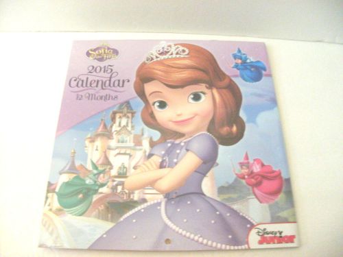 Sofia the First 2015 Wall Calendar-10&#034; x 10&#034;-Brand New in Package!!