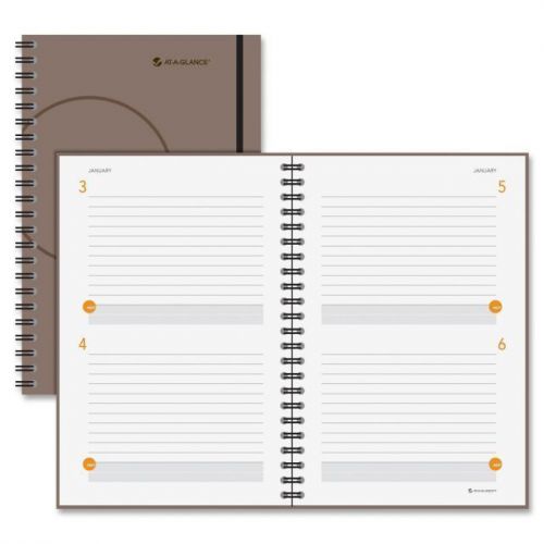 2015 At-A-Glance Undated Planning Notebook - Daily - 6&#034; x 9&#034; - Gray AAG80620330