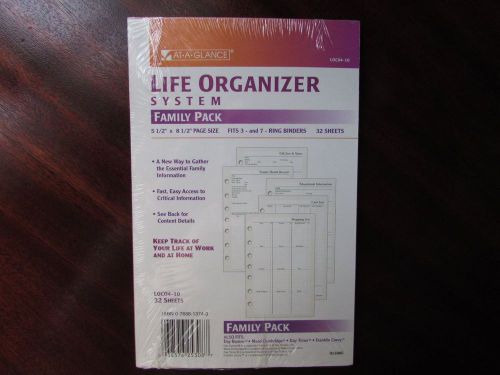 Life Organizer System Family Pack, fits At-A-Glance, Day Runner, Mead, Day-Timer