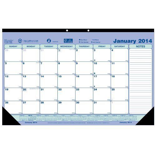Brownline 2014 Monthly Desk Pad, 17.75 x 10.875 Inches (C181700) New