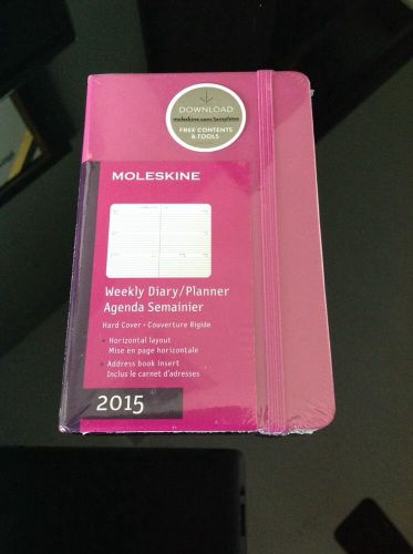 Moleskine, 2015 Weekly diary/planner, Magenta Pink. New