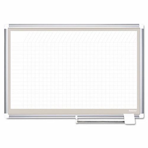 All Purpose Porcelain Planner Dry Erase Board, 36x24, Aluminum (BVCCR0632830A)