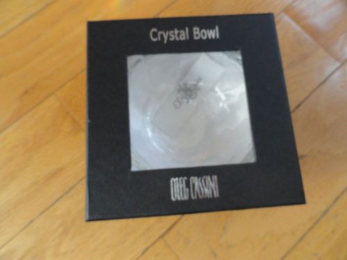 OLEG CASSINI CRYSTAL BOWN 4 1/2 INCHES BROADWAY 4.5&#034; BRAND NEW IN GIFT BOX