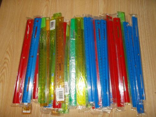 LOT OF 50 Westcott Plastic Rulers -Assorted
