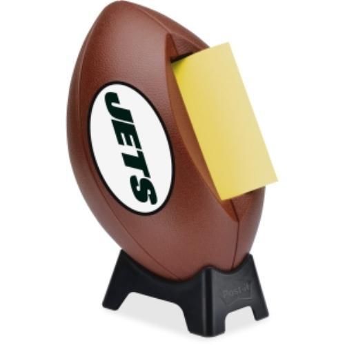 Post-it popup football team logo note dispenser - 3&#034; x 3&#034; - holds 50 (fb330nyj) for sale