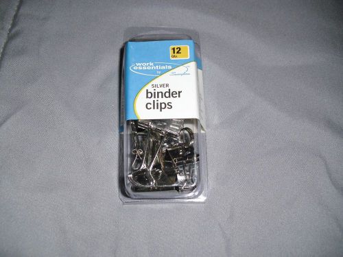Silver binder clips small
