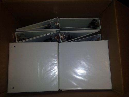 ***mixed lot of 22*** 3-ring binders, white  ----- 2.75 in, 2.5 inch and 2 inch for sale