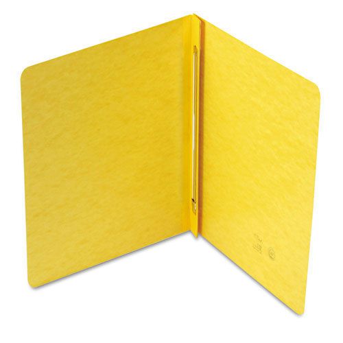 Side opening pressguard report cover, prong fastener, letter, yellow for sale