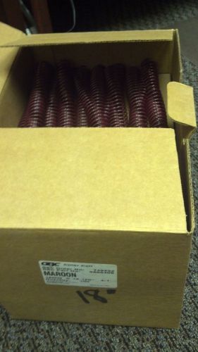 GBC Color Coil Spiral Coils - 18mm,  9665480, Maroon 100 per Box