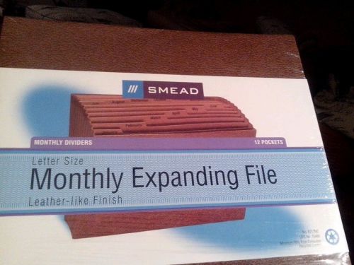 Monthly  Expanding File, Open Top, 12 Pockets, Monthly Index, New smead # r217mz