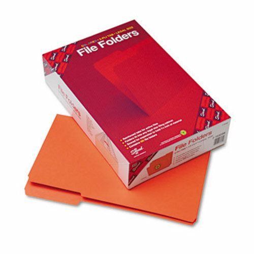 Smead File Folders, 1/3 Cut, Legal, Orange, 100 per Box (SMD17534)
