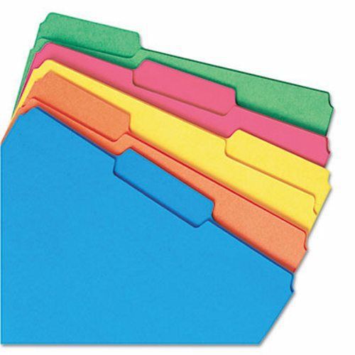 Smead Interior File Folders, 1/3 Cut Top Tab, Assorted, 100 per Box (SMD10229)