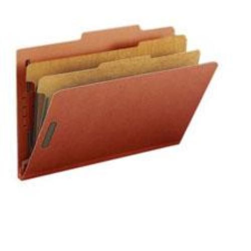 Smead Classification Folder Legal Size Two-Divider Style - 2&#039;&#039; Expansion Red