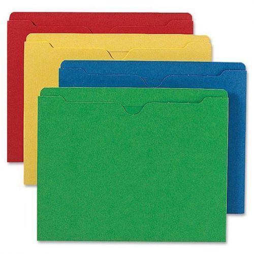 New 100PK Smead 75613 Assortment Colored File Jackets - 8.5&#034;x11&#034; - Assorted