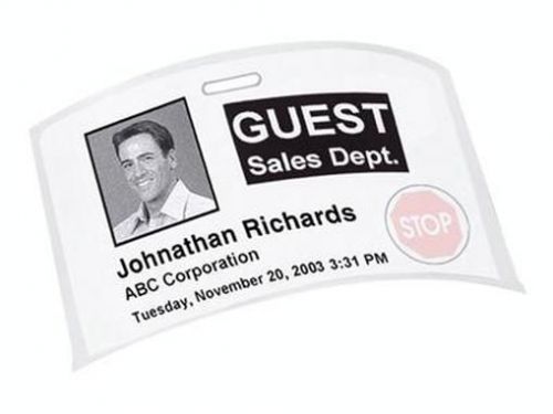 DYMO Name Badge - Time expired adhesive badge - black on white - 2.25 in x 30911