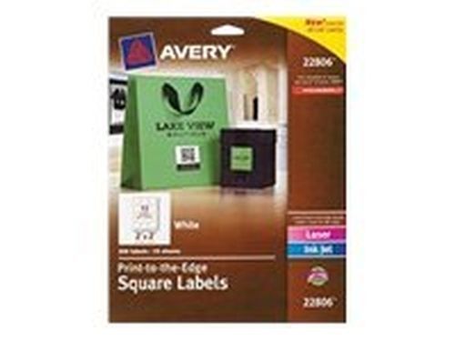 Avery Easy Peel Print-to-the-Edge - Permanent adhesive labels - white - 2  22806
