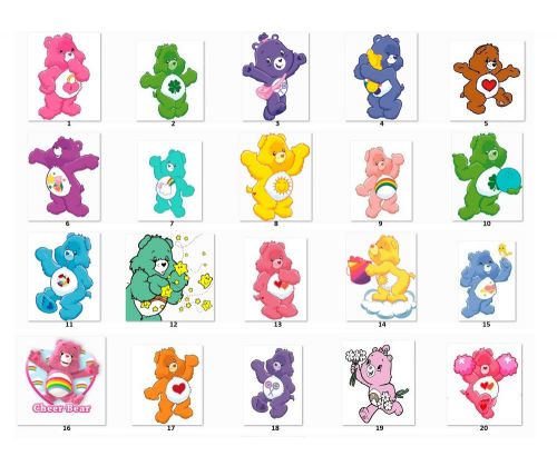 30 Personalized Return Address Labels Care Bears. Buy 3 Get 1 free (A1)