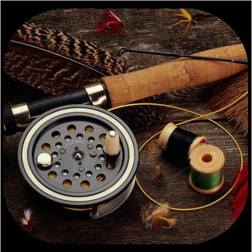 FLY FISHING TYING Heavy Rubber Backed Mousepad #0701