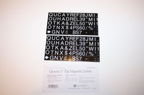 Quartet 1/2&#034; Flat Magnetic Letters