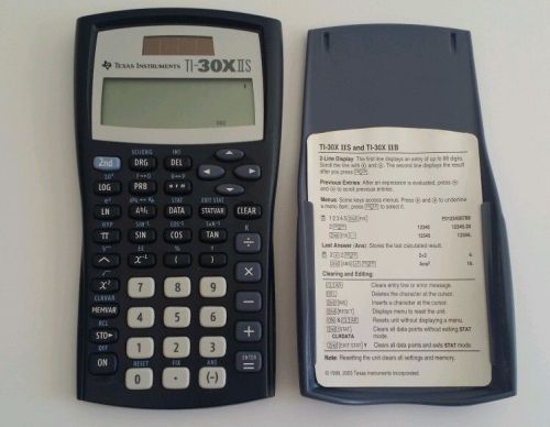 Texas instruments ti-30x iis 2-line scientific calculator home business office for sale