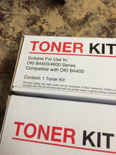 Oki - Okidata B4600- B4400 black Toner Cartridges- Lot Of 2