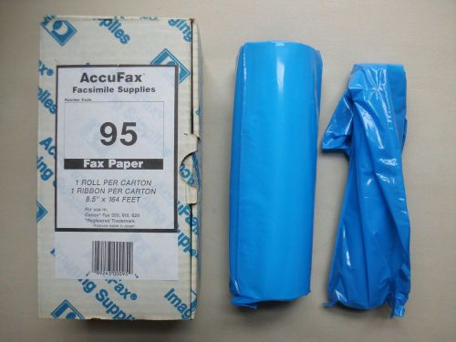 Accufax facsimile supplies fax paper canon 350 610 620 roll ribbon 8.5&#034; x 164&#039; for sale