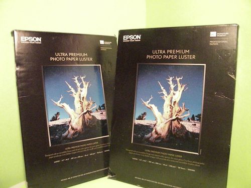 Epson Ultra Premium Photo Paper Luster 100 sheets 2 boxes of 50