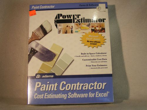 Adams Power Estimator Painting Contractor Paint Estimating Estimate Software