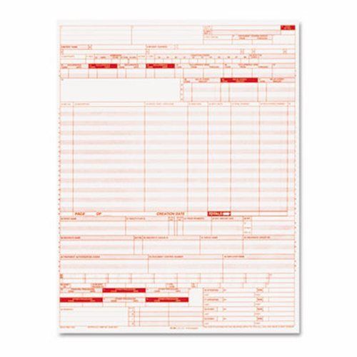 Paris Business Products UB04 Claim Forms, 8 1/2 x 11, 2500 Forms (PRB05108)