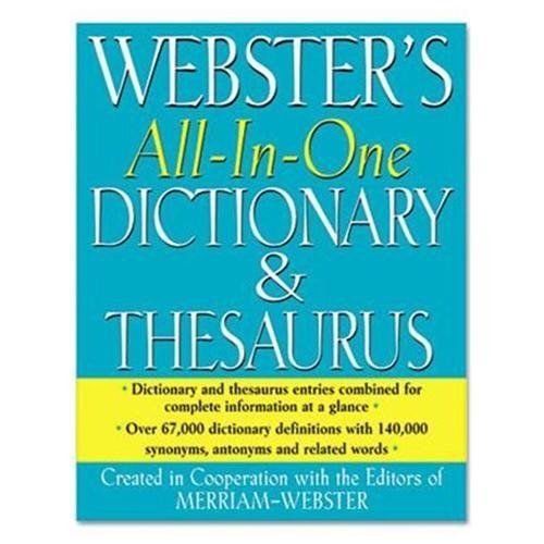 ADVANTUS CORPORATION FSP0467 All-in-one Dictionary/thesaurus, Hardcover, 768
