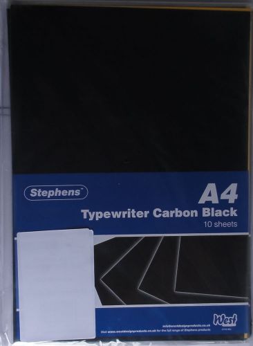 30 Sheets A4 CARBON PAPER made by ( Stephens ) - Black