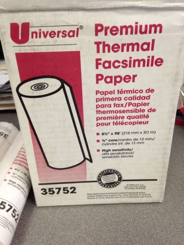 Universal® Economical Thermal Facsimile Paper, 6/Carton 35752
