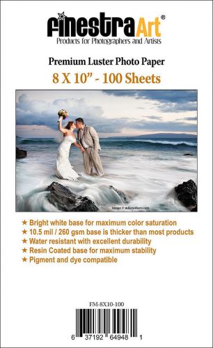 8x10 premium luster photo paper 100 sheets for sale