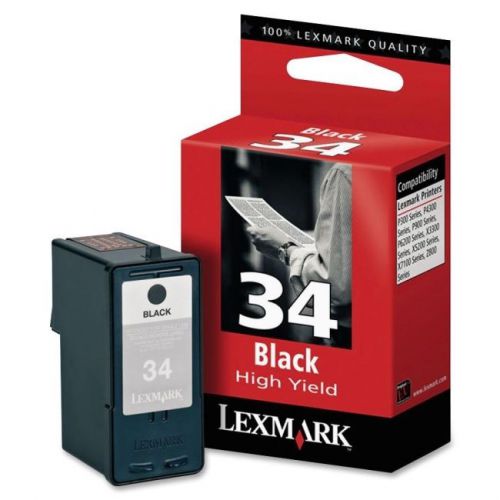 LEXMARK SUPPLIES 18C0034 #34 HIGH YIELD BLACK INK