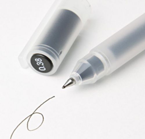 MUJI Japan Gel Ink Ball Point Pen 0.38mm Black color