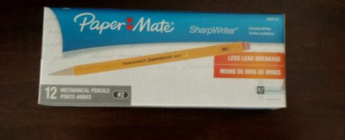 Paper Mate / Sharpwriter Mechanical Pencils, 0.7 mm Yellow / 10 Boxes for Sale.