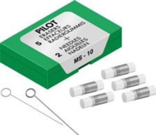 Pilot Eraser Refill 5 Erasers/2 Cleaning Pins