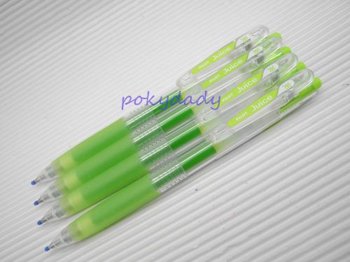 5pcs NEW Pilot retractable Juice 0.38mm gel ink/ball point pen Leaf Green