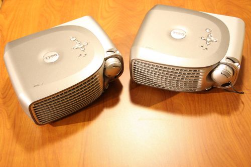 Lot of two (2) Dell 1100MP mobile projectors.