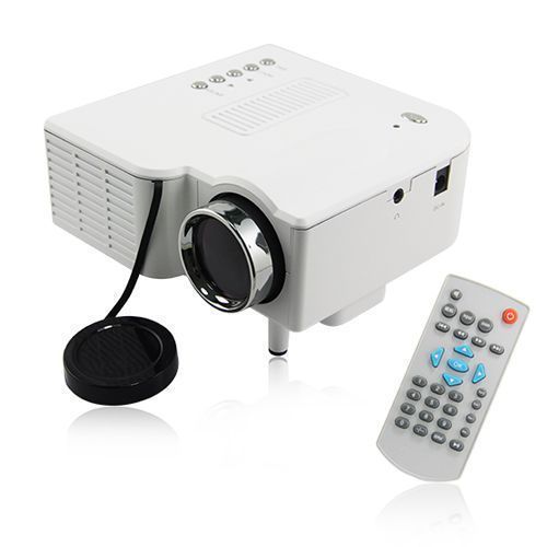 Brand mini led portable projector 320x240 av vga sd usb slot with remote control for sale