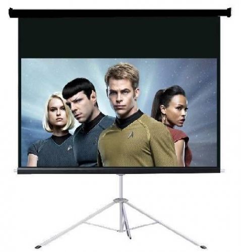 Pro 100&#034; 16:9 ratio portable tripod projector projection screen office theater for sale