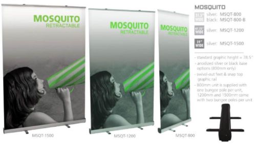 Retractable Roll Up Banner Stand MOSQUITO