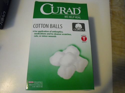 New ! 130PK Curad Sterile Cotton Balls 100% Pure Absorbent Cotton  Cur110163