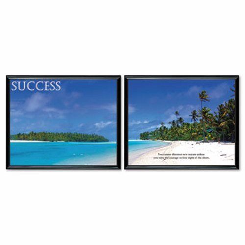 Advantus &#034;Success&#034; Framed Motivational Print, 30 x 24, 2/Set (AVT78166)